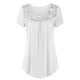 thumbnail image 5 of Pntutb blusa corta de cuello redondo con estampado de retazos de encaje a la moda para mujer Pntutb Pntutb-1845, 5 of 9