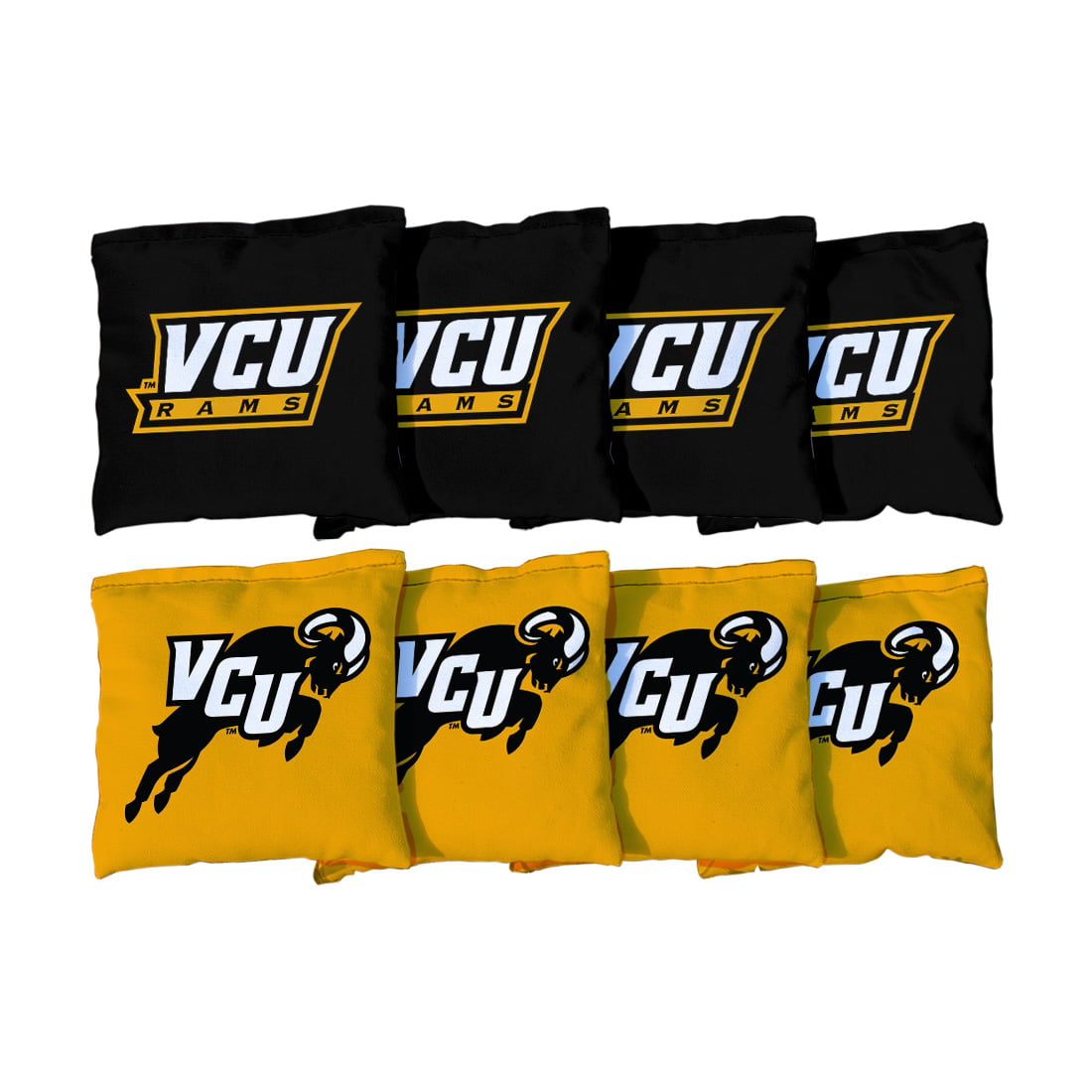 Victory Tailgate NCAA Collegiate Regulation Cornhole Game Bag Set 8 Bags Included, Corn-Filled Virginia Commonwealth Rams 