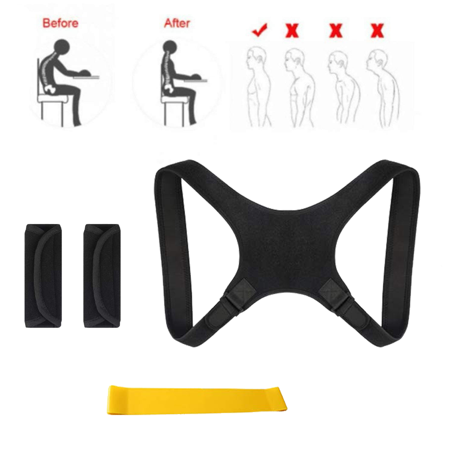 Posture Correction Straightener Shoulder Back Posture Bandage