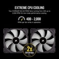 thumbnail image 4 of Corsair iCUE H115i RGB PRO XT Liquid CPU Cooler - 5.51" Maximum Fan Diameter - 725.6 gal/min Maximum Airflow - 2000 rpm - 36 dB(A) Noise - Liquid Cooler Cooler - Socket LGA-1200, Socket H3 LGA-11, 4 of 4