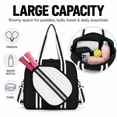 thumbnail image 2 of Waterproof Pickleball Paddle Bag for Men and Women, Large Capacity Tennis Bag with Adjustable Shoulder Strap and Zippered Paddle Compartment,M3, 2 of 7