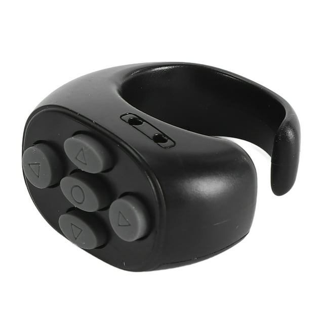 Phone Remote Control, Cell Phone Camera BT Controller for Video Recording, App Page Turner, Scrolling Ring Remote with Charging Case, for IOS, Android, Tablet