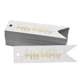 thumbnail image 1 of Inkdotpot Gold Foil Paper Hang Tags Happy Birthday Favor Tags 50 Pieces, 1 of 6