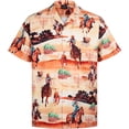 thumbnail image 5 of Camisa hawaiana de playa para hombre con estampado 3D de guitarra, camisas Alho de manga corta con botones, blusas de gran tamaño para hombre, 5 of 5
