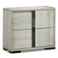 thumbnail image 2 of Furniture of America Hunnley 2-Drawer Wood Washed White Nightstand, 2 of 6