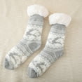 thumbnail image 1 of Deer Print Thermal Sleeping Socks with Non- Grip for Winter Foot Comfort and Warmth, 1 of 6