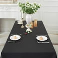 thumbnail image 2 of Table Cloth Rectangle Table 60×84 Inch,Waterproof Tablecloth Wrinkle Free Spill Proof Machine Washable Fabric Linen Table Cloth Table Cover for Dining/Parties/Picnic/Events/Banquets,Black, 2 of 6