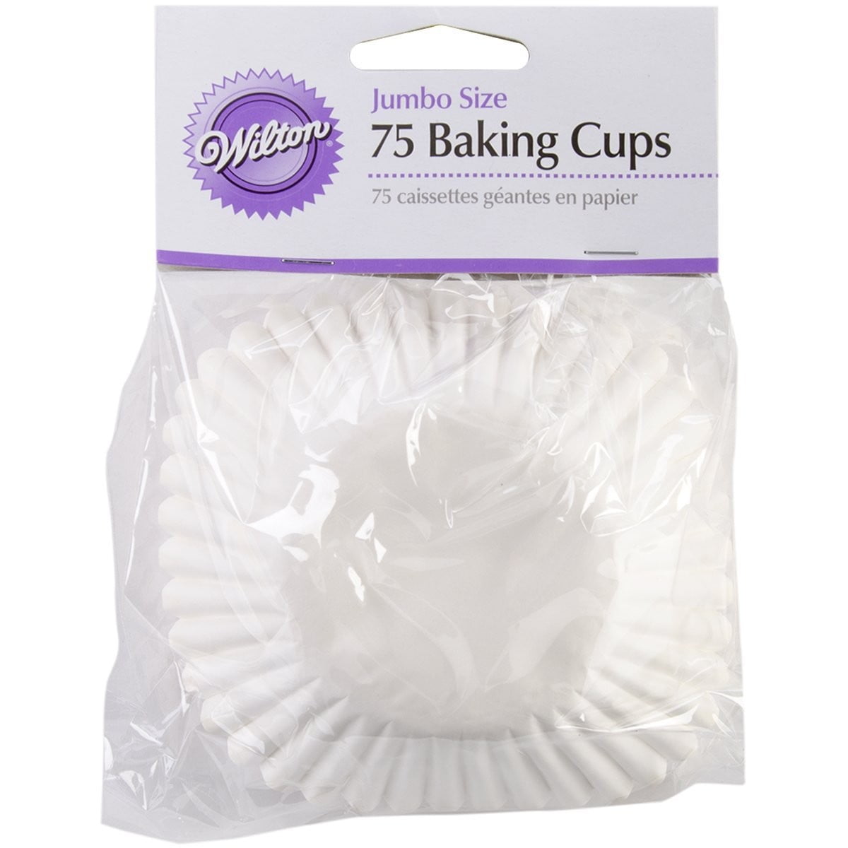 Wilton Jumbo Baking Cups, White Pack of 75 Walmart Canada