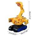 thumbnail image 1 of Excavadora eléctrica de deformación HUOGUO para coches de juguete con luz y música, 1 of 2