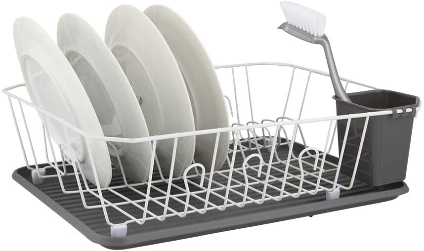 Details about   Hot Kitchen Dish Cup Drying Rack Drainer Dryer Tray Cutlery Holder Organizer US 