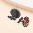 thumbnail image 6 of Thanksgiving Elegant Cufflink Set for Formal Attire, Made of Stainless Steel, Ideal for Weddings and Business Meetings, Includes Cufflinks and Shirt Clip, 6 of 6