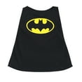 thumbnail image 4 of DC Comics Justice League Batman Cosplay Pajama Shirt, Pajama Shorts and Detachable Cape 3 Piece Sleep Set Logo Toddler to Big Kid, 4 of 5