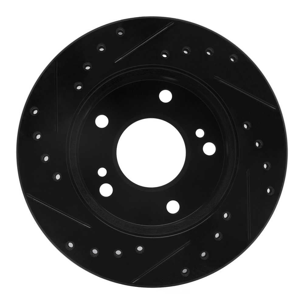 Dynamic Friction Company 633-67042R DFC Brake Rotor - Drilled And Slotted - Black