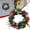 Green, variant on 7.87‑inch Handmade Artificial Christmas Front Door Wreath, Red Berries Pinecone Mushroom Fern Decor Wreath, Holiday Wreath for Home indoor Outdoor Display