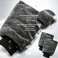 thumbnail image 4 of TTJ Dual-Sided Twist Cloth Car Wash Mitt with Chenille Strands, Polyester Duster Glove for Auto Cleaning, 4 of 7