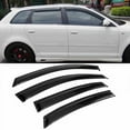thumbnail image 6 of Window Deflectors Fit for 2006 2007 2008 2009 2010 2011 2012 2013 Au-di A3 Hatchback 4-Door Rain Window Visors Vent Guard Dark Smoke, 6 of 7