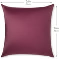 thumbnail image 2 of Hit Notion Throw Pillow Cozy Soft Microbead Burgundy Merlot: 1 Pc ~ Cover 26 x 26, 2 of 7