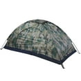 thumbnail image 2 of Tienda de campaña para una sola persona, resistente al viento, para acampar, pescar y escalar, con camuflaje., 2 of 14