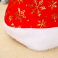 thumbnail image 2 of Sombrero de Navidad Gorras de Navidad Decoración de fiesta Adorno de árbol Amigable Anti-decoloración Sombreros de Papá Noel Tocado lavable Kits de decoración para fiestas Flor de nieve plateada Bewildely HA069655-01, 2 of 6