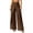 Coffee, variant on Women's Asymmetrical Dress Pants High Waist Wrap Straight Wide Leg Slacks Work Trousers Business Casual Navy,Size S