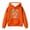 Orange, variant on Tween Girls Hoodies Sweatshirts Cute Cartoon Print Long Sleeve Pullover Hooded Sweatshirt With Drawstring Pocket Casual Clothing Grey Size 10-11T