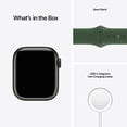 thumbnail image 5 of Refurbished Apple Watch Series 7 GPS + Cellular, 41mm Green Aluminum Case with Clover Sport Band - Regular, 5 of 5