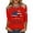 Red #116, variant on 4th of July Shirts Women Loose 3/4 Sleeve American Flag Print Tshirts Round Neck Independence Day Patriotic Tunic Tops USA 250th Anniversary Celebration Party 1776-2026 Blouses, S