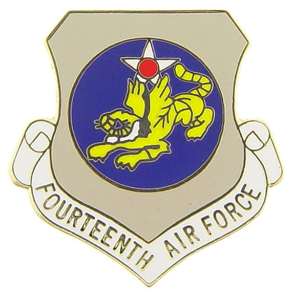 Eagle Emblems P15961 Pin - USAF, 14th, Shield - 1 in.