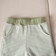 thumbnail image 4 of NOLDARES Toddler Baby Summer Outfits Crew Neck T-shirt+Striped Shorts with Pockets Boy Casual Clothing Set 1-6 Years Blazer,18-24 M, 4 of 9