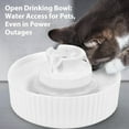 thumbnail image 5 of Cat Water Fountain, 2.1L/71oz Automatic Pet Water Fountain, 3 Filters and 2 Pumps Included, Cat Fountain Ideal for Cats, Dogs and Multiple Pets (White), 5 of 14