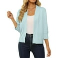 thumbnail image 1 of WANPIDAN Womens Cardigan V Cardigan Women Sweaters for Fall And Winter Tan Open Sweater Sleep Cardigan Sheer Cardigan Massage Sweater Open Knit Tops for Women Womens plus Size Sweaters Warm Cardigans, 1 of 3