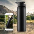 thumbnail image 3 of Bicycle Water Bottle, Vacuum Stainless Steel Cycling Water Bottle, Modern Double Walled Simple Thermo Mug, Insulated Bike Water Bottle With Straw Lid & Flex Cap, Bpa-Free, 3 of 7
