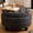 Round Dark Gray, variant on HIUU Brown Storage Ottoman,Square Ottoman Coffee Table with Nailhead Trim Design,Upholstered Footstool with Reversible Tray Top,Home Decor Accent Ottoman for Living Room