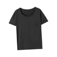 thumbnail image 1 of Camiseta de manga corta para mujer, cuello redondo, moda, cuello redondo, para acampar SG, 1 of 8