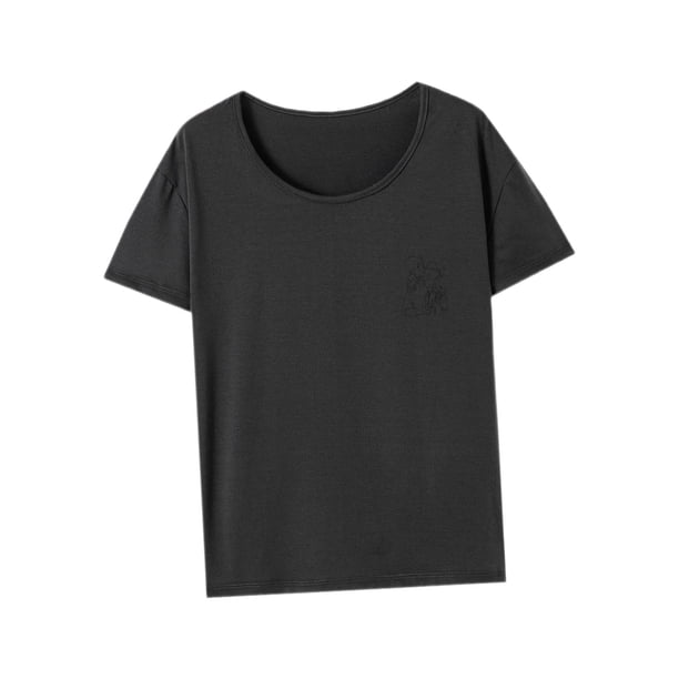 Camiseta básica para mujer, camiseta de moda con cuello redondo para ir de compras, vacaciones, mujer SG