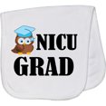 thumbnail image 2 of Inktastic Nicu Grad Baby Boy Owl Baby Burp Cloth, 2 of 3