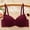 #0030-Wine, variant on Xucatan Seamless Women's Push Up Everyday Bra Classic Push Up Underwire Everyday Soft Lace Padded Solid Color Bras Gift