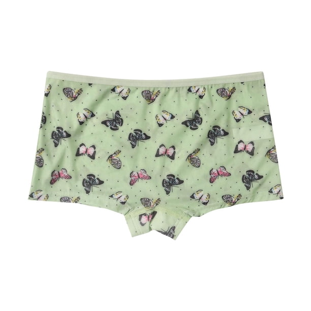 Niñas Pequeñas Ropa Interior Impresa Cuatro Esquinas Comodidad Pantalones Cortos, Pantalones de Algodón Suaves Transpirables para Niños Pequeños Y Niños de Uso Diario