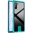 thumbnail image 1 of for Galaxy Note 10 Metal Frameless Case Aluminum Alloy Metal Edge Frame Bumper Protective Cover with Crystal Clear Glass Back Slim Ultra Thin Case for Galaxy Note 10 Green, 1 of 7