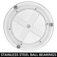 thumbnail image 5 of mDesign Spinning 2-Tier Lazy Susan Turntable Storage Tower for Bathroom - Clear, 5 of 9