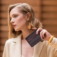 thumbnail image 3 of Card Case Wallet, Slim Leather Rfid-blocking Cash and Id Holder for Women, Minimalist Compact Multi-slot Organizer with Gift Box, Topliu, 3 of 9