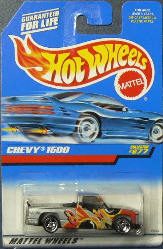 1998 HOT WHEELS COLLECTOR #877 CHEVY 1500 SILVER 1:64 3+ 
