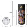 thumbnail image 6 of Mushroom Skinny Tumbler With Straw and Lid, Stainless Steel 20oz Coffee Travel Mug, Cute Moon and Mushroom Cups for Mushroom Lovers Gifts for Women and Girls, 6 of 6