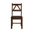 thumbnail image 4 of Linon Titian Solid Pine Wood Dining Chair in Tobacco Brown, 4 of 13