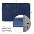 thumbnail image 5 of Large Bathroom Rugs Non Slip, Memory Foam Bath Mat, PVC Dot Bottom Quick Dry Bath Rug Runner, Absorbent Shower Mat for Bathroom Floor Tub, 24 x 36 Inch, Navy, 5 of 10
