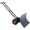 Dark Blue, variant on Rugerasy 29in Snow Shovel,Snow Shovel Pusher with Double Rod,2-Wheel Angled Blade Metal Snow Removal,5 Level Adjustable Height Handle,Snow Plow for Sidewalk,Orange