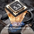 thumbnail image 3 of Teetheory Wireless Earbuds Bluetooth TWS Headphones, 160Hrs with Charging Case, LED Digital Display, Hi-Fi Stereo Sound, for Sports, Gaming, 3 of 13