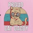 thumbnail image 2 of Proud Cat Daddy Cat Lover Mens Long Sleeve Shirt, Light Pink, Large, 2 of 5