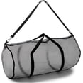 thumbnail image 1 of Updated Net Material Heavy-Duty Soccer Ball Bag, Comfortable Straps For Easy Transport, Breathable And Lightweight For Sports Gear Storage, 1 of 8