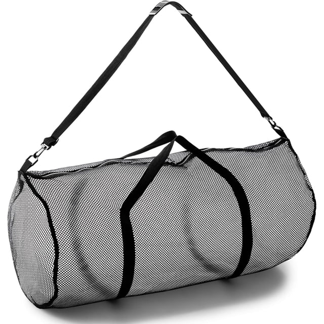 Updated Net Material Heavy-Duty Soccer Ball Bag, Comfortable Straps For Easy Transport, Breathable And Lightweight For Sports Gear Storage